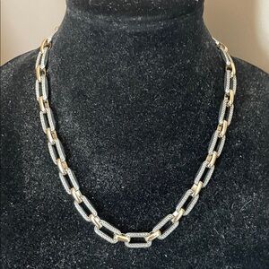 John wind bee NWT Two-Tone Gold & Silver Link Necklace - Women Jewelry